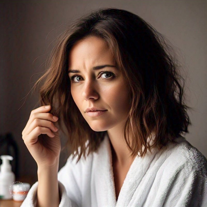 >La caída del cabello en mujeres <span id=