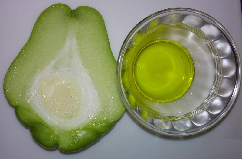 Mascarilla de cayote y aceite de oliva